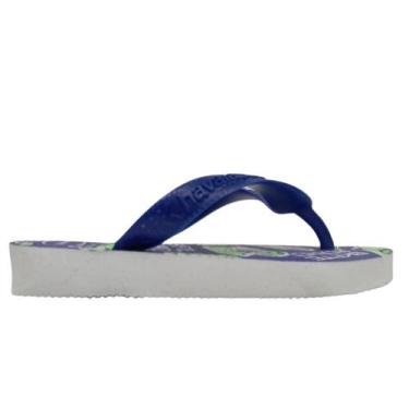 Imagem de Chinelo havaianas kids tiras ref:7007517 menino, Branco, Azul, Naval, 