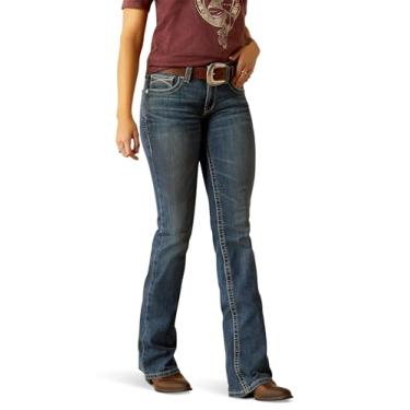 Imagem de Ariat Calça jeans feminina de cintura média Amora Boot Cut, Toronto, 32 Extra Long