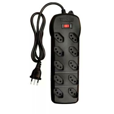 Imagem de Filtro De Linha 10 Tomadas Bivolt 2P+T Qfl10 Qualitronix