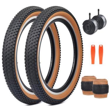 Imagem de MEGHNA Pneu de mountain bike 61 cm dobrável antiderrapante 61 x 5,4 cm (57-407) substituição para todos os terrenos com alavanca de pneu para crianças bicicleta cruiser bicicleta dobrável (parede