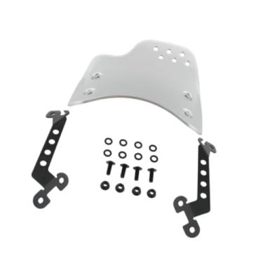 Imagem de Generic Motocicleta pára- Windshield Solicitação de reposição de componentes de componente sobreponente para Scrambler 400 800 2015-2024, Prata