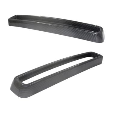 Imagem de Generic 2 pçs grade do radiador grade dianteira guarnição facilmente instalar acessórios de automóvel substituição inferior grill protetor para, Cinza