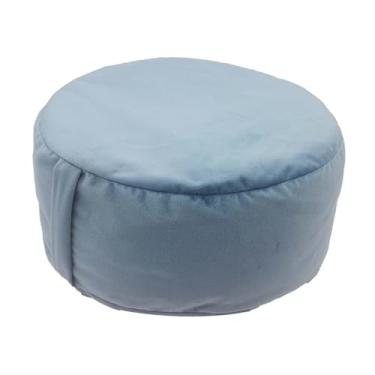 Imagem de menolana Almofada de meditação para chão, 13,78 polegadas, capa com zíper para sentar, almofada de chão para ioga, relaxamento no escritório e sala de estar, Azul