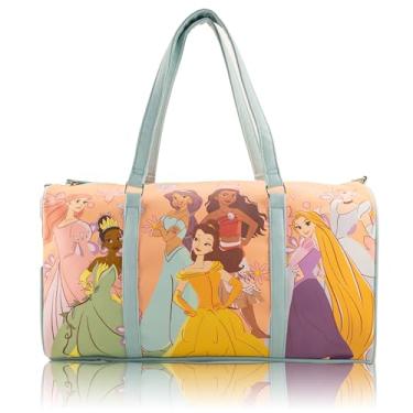 Imagem de Stitch, Minnie, Mickey, Pooh, Harry Potter ou Jack Skellington Mini bolsa de viagem de couro de 40,6 cm, bolsa de viagem, bolsa de viagem noturna, bolsa de fim de semana para mulheres, homens, adultos