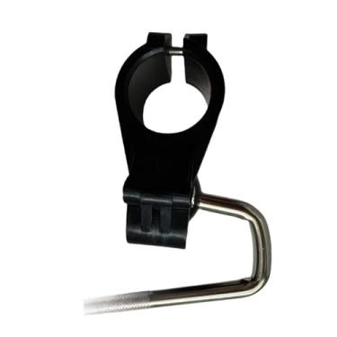 Imagem de oshhni Grampo para rack de bateria eletrônica, haste em forma de L, hardware versátil, suporte de tubo de percussão de metal para performance em palco