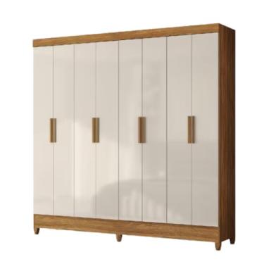 Imagem de Guarda Roupas Casal 8 Portas 2 Gavetas Marajó Madeirado/Off White