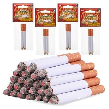 Imagem de Playbees Cigarros falsos que sopram fumaça – Pacote com 8 – Charutos falsos de 8 cm com um visual realista – Acessório para brincadeira, fantasia de Halloween, filme ou peça de teatro – Presente