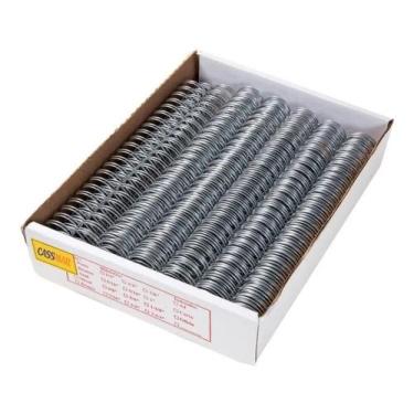 Imagem de Wire-o para Encadernação 3x1 A4 Prata 5/16 para 50fls 100un - Cassmar