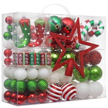 Imagem de Conjunto de enfeites de bola de Natal Valery Madelyn 100ct Elf