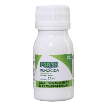 Imagem de Forth Fungicida Concentrado, Defensivo, Tratamento e Prevenção de Doenças Fúngicas em Plantas Ornamentais, Sistêmico, Difeconazol, 30ml
