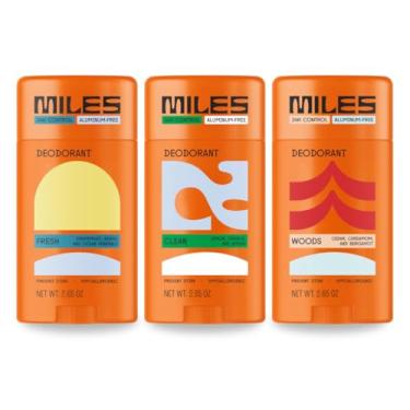 Imagem de Miles Desodorante infantil para meninos e meninas - desodorante sem alumínio para crianças e adolescentes, natural, hipoalergênico, feito nos EUA (pacote variado, pacote com 3)