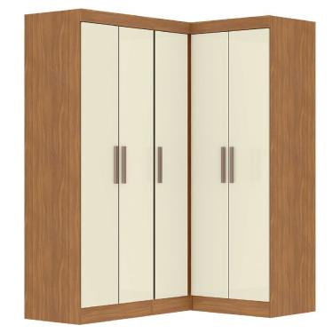 Imagem de Quarto Modulado De Canto Madrid Com 5 Portas Maxel
