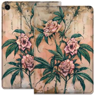 Imagem de Capa para Samsung Galaxy Tab A9+ 11 polegadas 2023, capa inteligente ultrafina e leve, capa protetora de couro PU, com suporte ajustável, para Galaxy Tab A9 Plus (SM-X210/X216/X218), rosa vintage