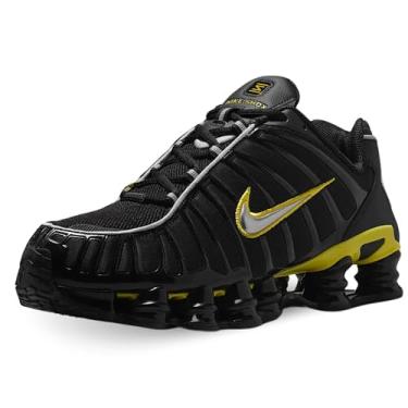 Imagem de Nike Tênis masculino Shox TL (CN0151-002, preto/amarelo dinâmico/prata metálico), Preto/Amarelo Dinâmico/Prata Metálica, 44