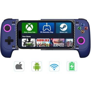 Imagem de 【Anti - Drift & Fast - Connect】 Wireless Game Controller for iPhone/Android | Hall Effect Joysticks Phone Controller | Ideal for Cloud Gaming, PUBG, Roblox, Call of Duty Mobile Gamers, Christmas