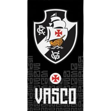 Imagem de Toalha De Banho Lepper Aveludada Estampada Times De Futebol (Vasco)