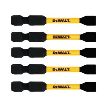 Imagem de Jogo com 5 Brocas de Impacto DeWalt SL8 57mm - Aço de Alta Velocidade,