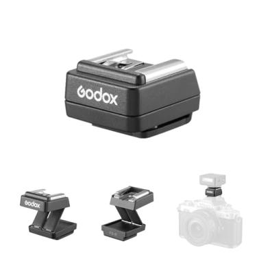 Imagem de Godox Elevador de sapata FS-R para flash de contato único (IM30/IM20/IM22) - Suporte de flash dobrável com ajuste de inclinação, sem borda bloqueada, design compacto para flash manual de iluminação
