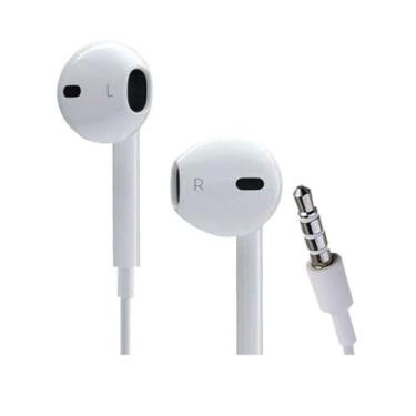 Imagem de Fone Com Fio Compátivel com Todos os Aparelhos -Ideal para uso em smartphones, leitores de MP3, laptops e muito mais (2 UNIDADES)