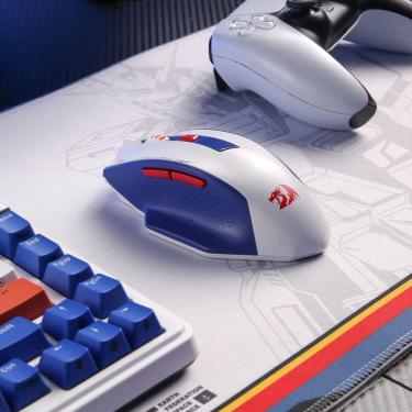 Imagem de Mouse Gamer Redragon Woki M994 Sem Fio - Azul Branco
