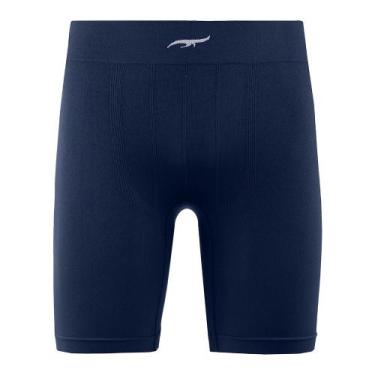 Imagem de Cueca Boxer Alongada sem Costura Navy Zee Rucci, GG