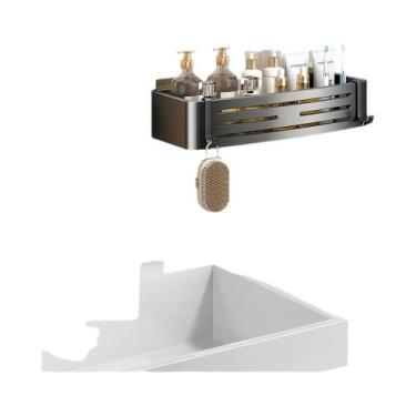 Imagem de Prateleira De Banheiro De Alumínio Sem Perfuração, Adesivo Para Parede