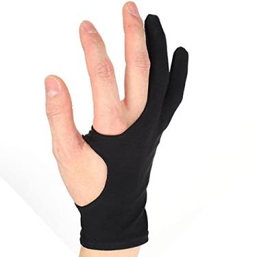 Imagem de Luva de desenho de artista, luva de artista de 2 dedos para tablets de desenho, luva de desenho digital para caneta Stylus Pencil Sketching Painting (M)