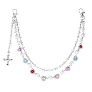 Imagem de KAGREC Corrente de calça estilo vintage para homens e mulheres, Stanard, Zinco