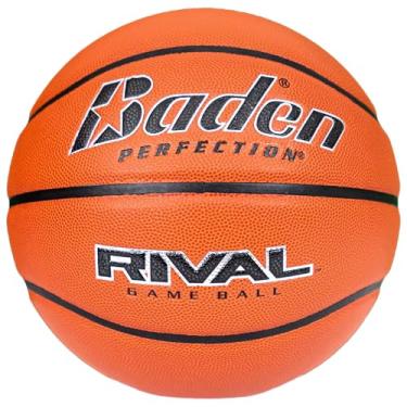 Imagem de Baden | Rival | Basquete de jogo interno composto premium | Tamanho oficial 6 e 7 (não NFHS, tamanho 6 (72,4 cm))