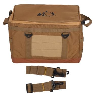 Imagem de Saco de Armazenamento de Acampamento, Saco de Armazenamento de Acampamento de Lona 45l Com Alças Dobrável Grill Carry Bag para Campistas Ao Ar Livre, 45x33x30cm