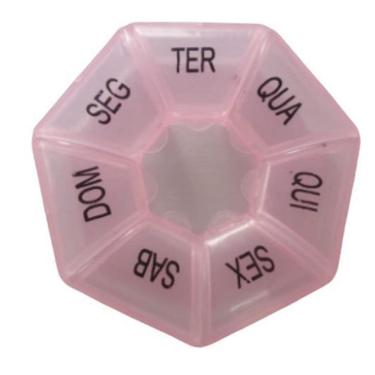 Imagem de Porta Remédios Semanal 7 Divisórias 7 Dias Caixa Comprimidos