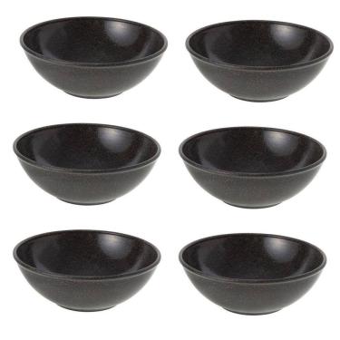 Imagem de 6Un Tigela Bowl 700Ml Salada Petiscos Preto