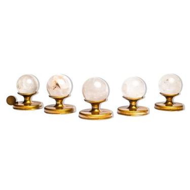 Imagem de 05 Esfera Cristal Pedra Natural 40 a 45mm 90 a 120g Tipo C - Cristaisd