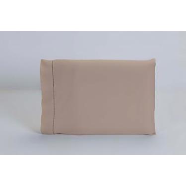 Imagem de Kit 06 Fronhas 50x90 Ponto Palito 100% Algodão 180 Fios (Cáqui)