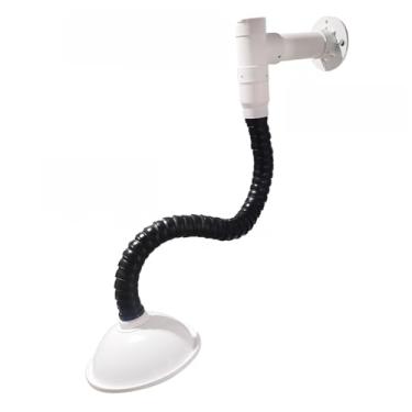 Imagem de Exhaust Hood, Laboratory Universal Suction Hood Suction Arm 110mm White Bamboo Joint Tubes(Black,Wall-mounted)