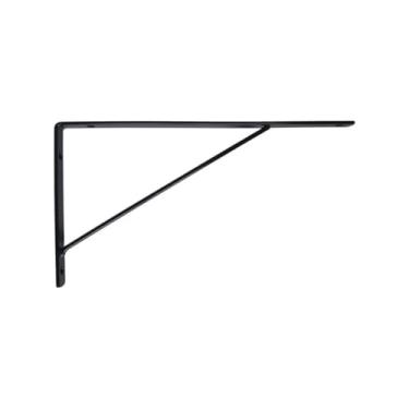 Imagem de Suporte Mão Francesa Forte 20 Cm Kit Parafusos E Buchas (Preto, 12)