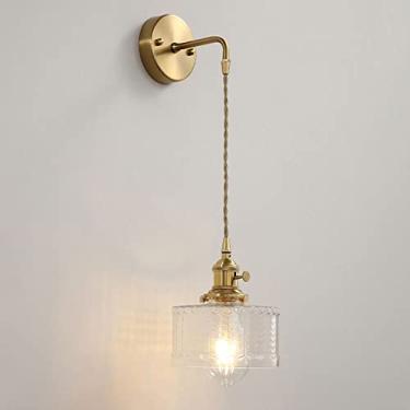 Imagem de Luminárias de parede para sala de estar Luminária de parede com padrão nórdico Luminária de vidro para sala de estar Arandelas de parede para quarto Decoração de casa G9