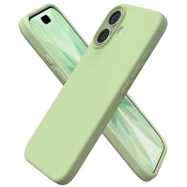 Imagem de ORNARTO Compatível com iPhone 17, capa protetora fina de silicone líquido com 3 camadas de borracha gel macia à prova de choque para iPhone 17 de 6,3 polegadas com forro de microfibra antiarranhões