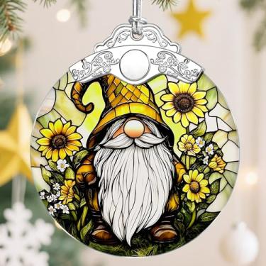 Imagem de Enfeite de Natal, enfeites de árvore de Natal, enfeites de lembrança, decoração de férias, presentes de Natal e Natal, presentes para amantes de jardim e amantes de gnomos - Tema de gnomo