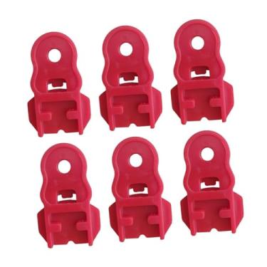 Imagem de Generic 6x Protetor de lata de bebida à prova de vazamento, abridor de anel superior, ferramenta para todos os tipos de bebidas, churrasco, bar, praia, Vermelho