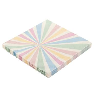 Imagem de Guardanapo De Papel Decorado 33Cm Folha Dupla Prata Festas (Candy color)