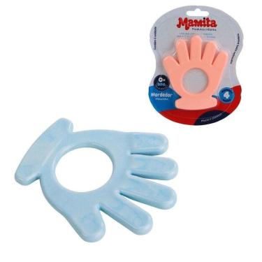 Imagem de Mordedor Para Bebê 10cm Mãozinha Color - Tudo em Caixa