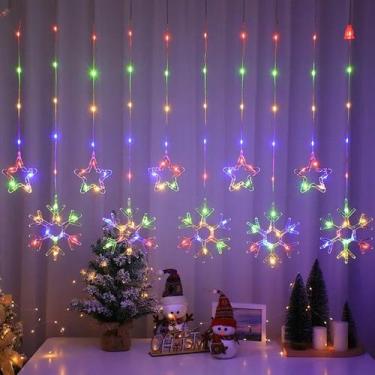 Imagem de Cascata 138 Led's com Formatos 220v-110v 3M Luzes Natal Festa Bivolt -