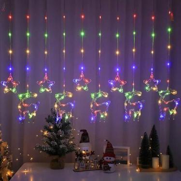 Imagem de Cascata 138 Led's com Formatos 220v-110v 3M Luzes Natal Festa Bivolt -