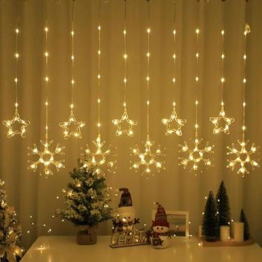 Imagem de Cascata 138 Led's com Formatos 220v-110v 3M Luzes Natal Festa Bivolt -