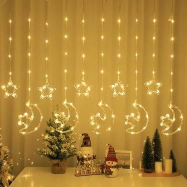 Imagem de Cascata 138 Led's com Formatos 220v-110v 3M Luzes Natal Festa Bivolt -