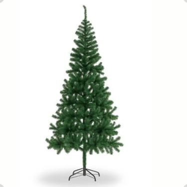 Imagem de Árvore De Natal 1,80m Completa 145 Enfeites Decorada Festão Pisca Pisc