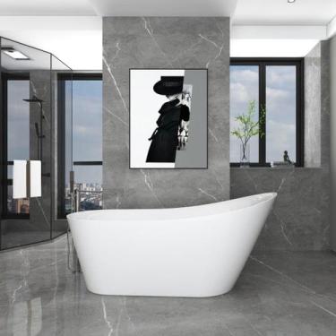 Imagem de Banheira Luxo Freestanding Imersão Madrid Branco 1,7m PEX