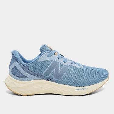 Imagem de Tênis New Balance Fresh Foam Arishi V'4 Feminino, Azul claro, Bege, 38