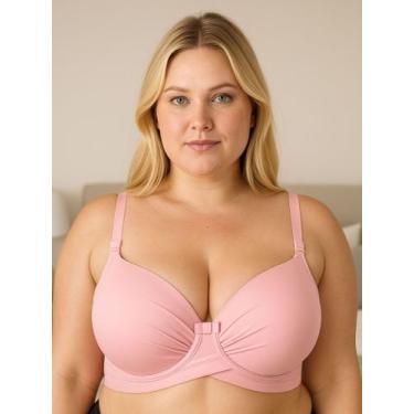 Imagem de Sutiã Plus Size Soutien Reforçado Bojão Cruzado Alça Larga - c7 ALICE 